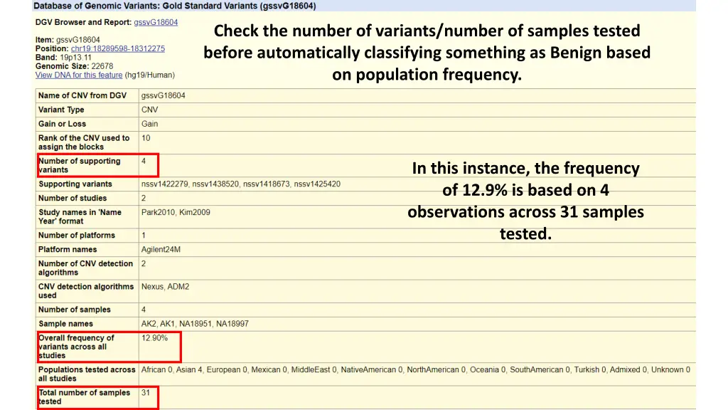 check the number of variants number of samples