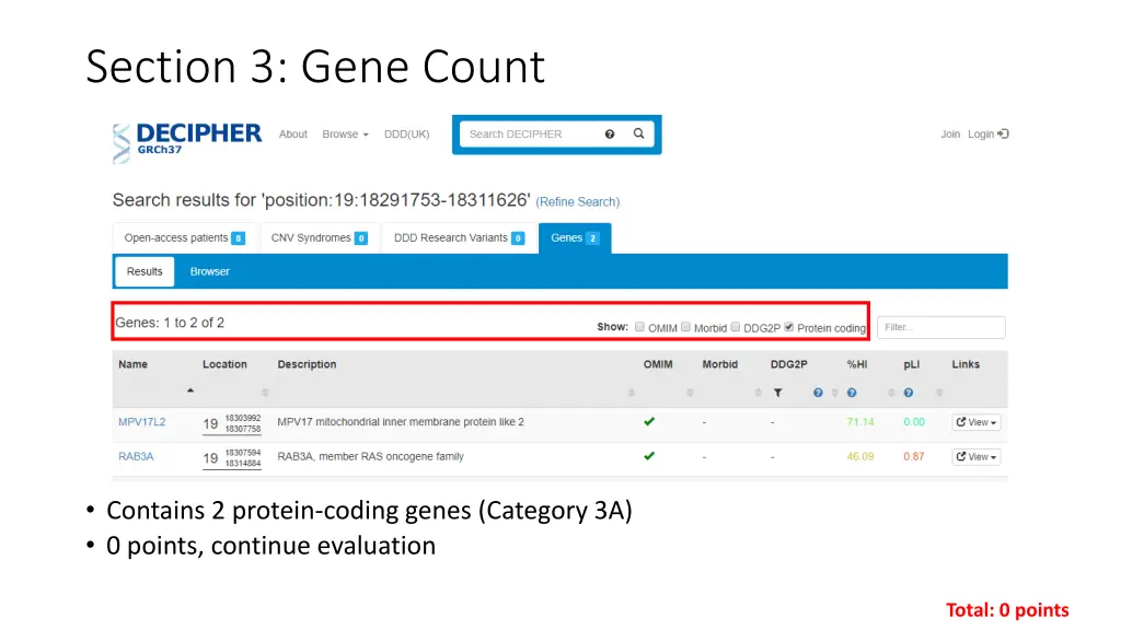 section 3 gene count