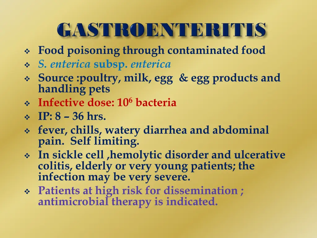 food poisoning through contaminated food