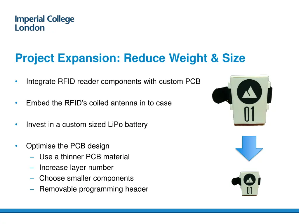 project expansion reduce weight size