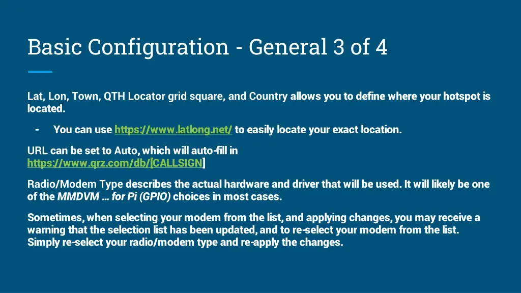 basic configuration general 3 of 4