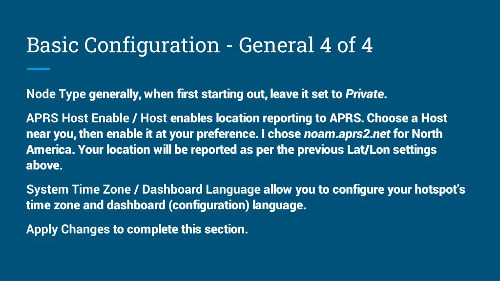 basic configuration general 4 of 4