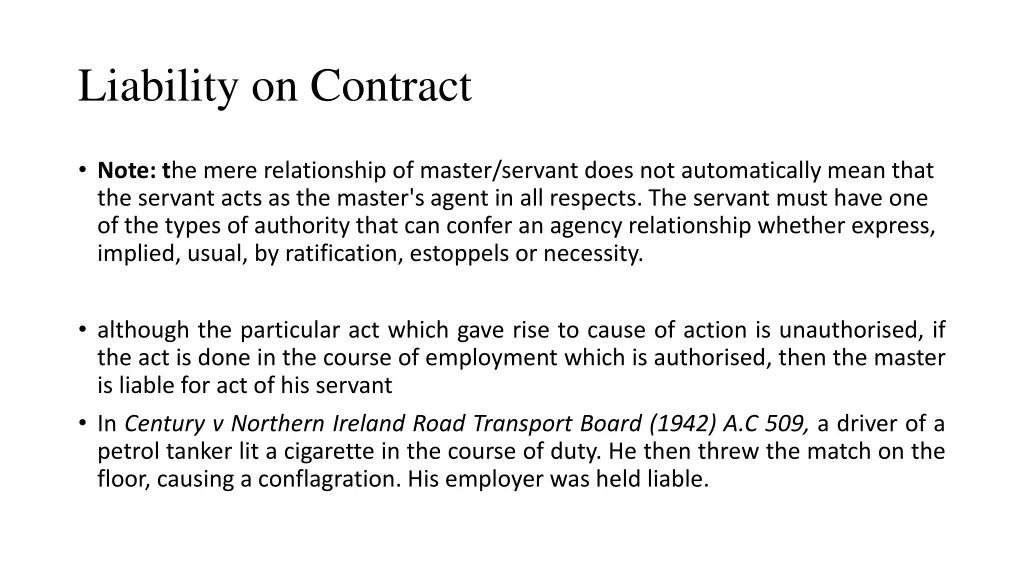 liability on contract 2