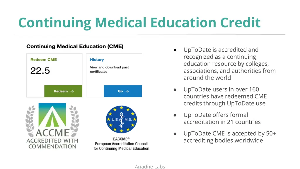 continuing medical education credit