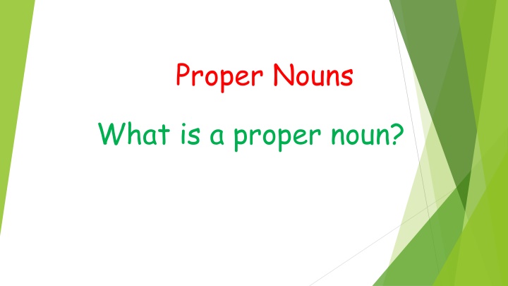 proper nouns