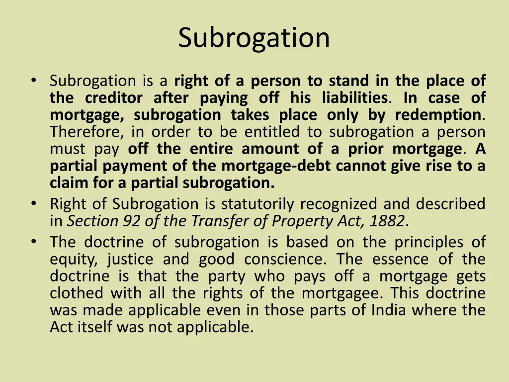 subrogation 1