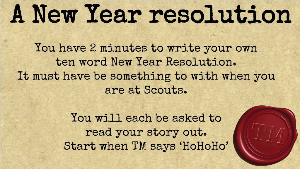 a new year resolution a new year resolution