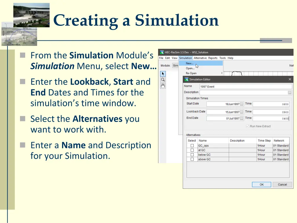 creating a simulation