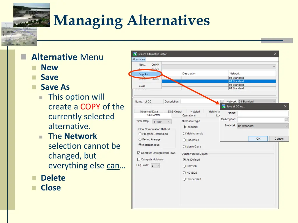 managing alternatives