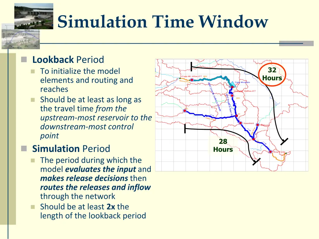 simulation time window