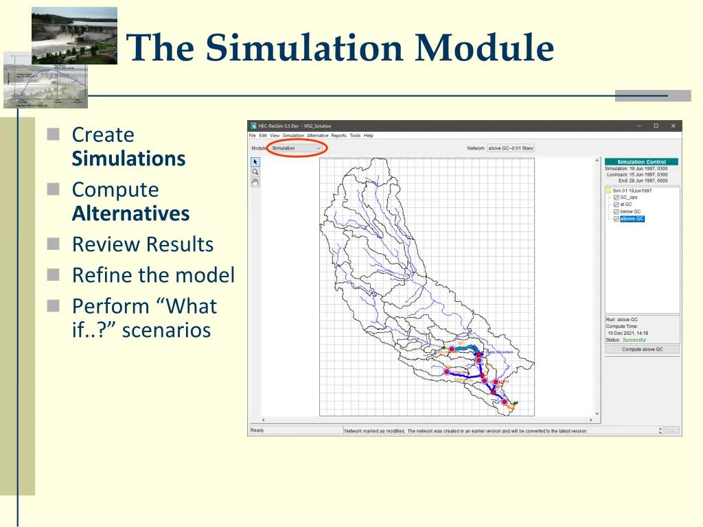 the simulation module