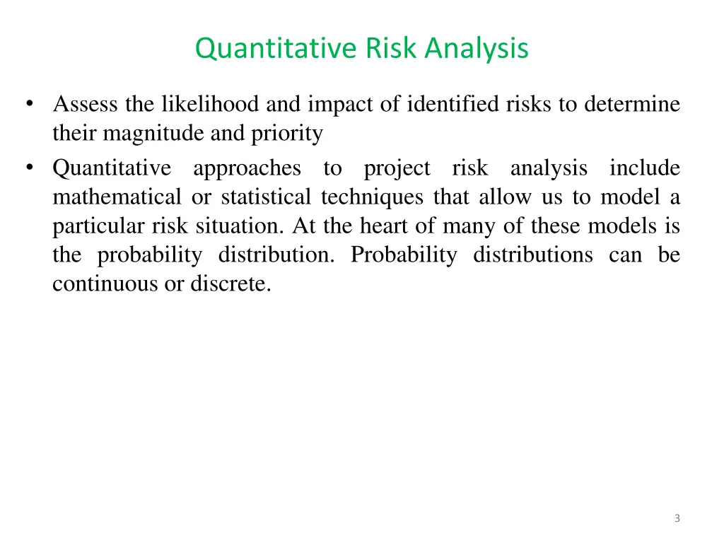 quantitative risk analysis