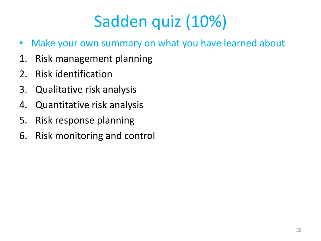 sadden quiz 10