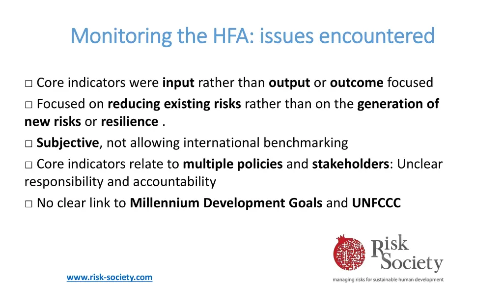 monitoring the hfa issues encountered monitoring