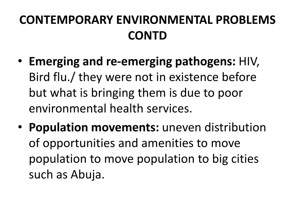 contemporary environmental problems contd 3