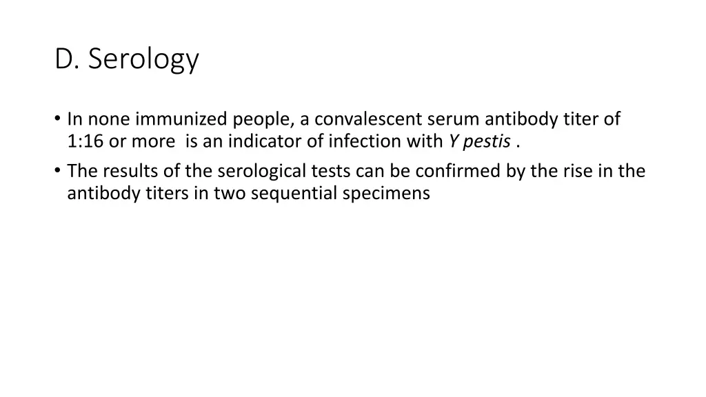 d serology