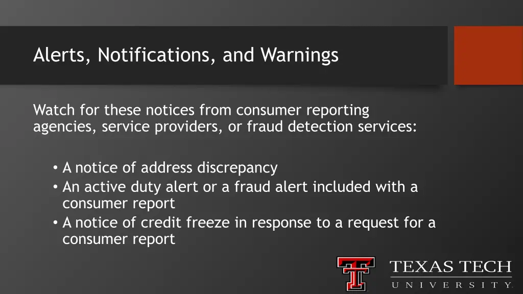 alerts notifications and warnings