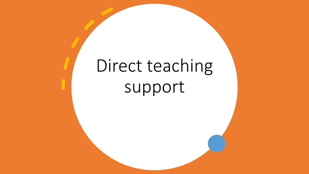 direct teaching support