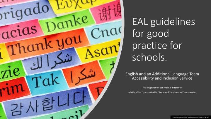 eal guidelines for good practice for schools