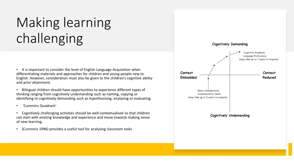 making learning challenging