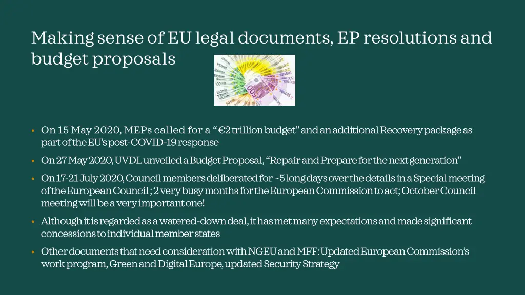 making sense of eu legal documents ep resolutions