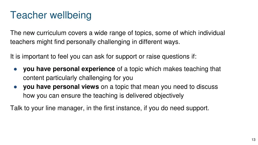 teacher wellbeing