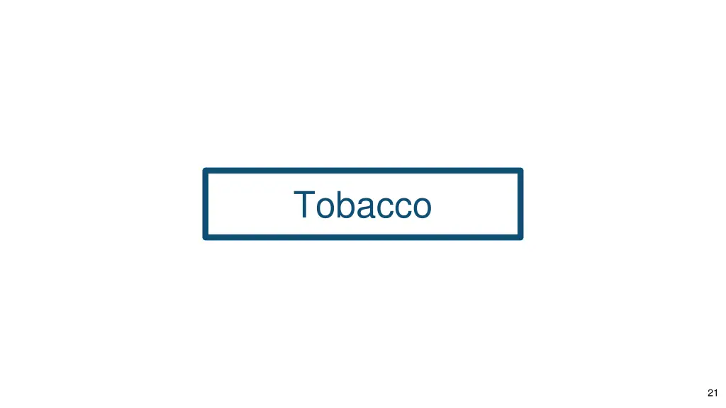 tobacco