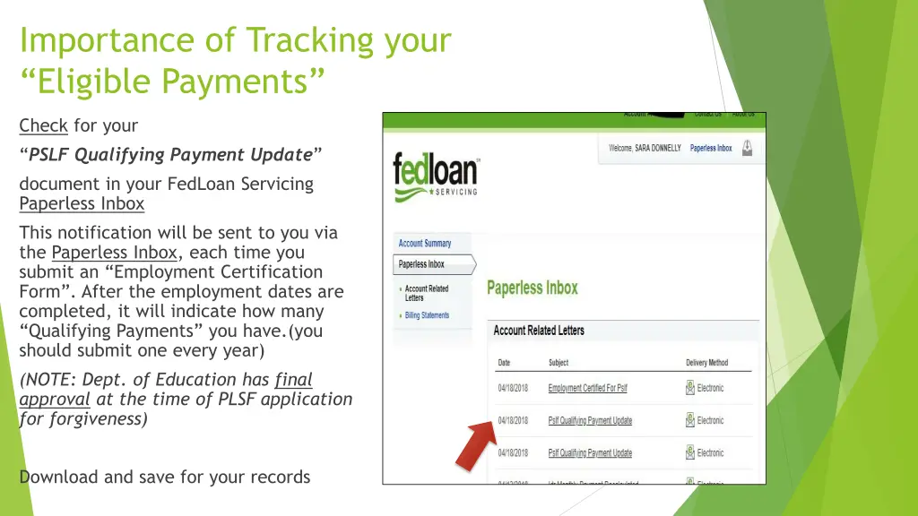 importance of tracking your eligible payments