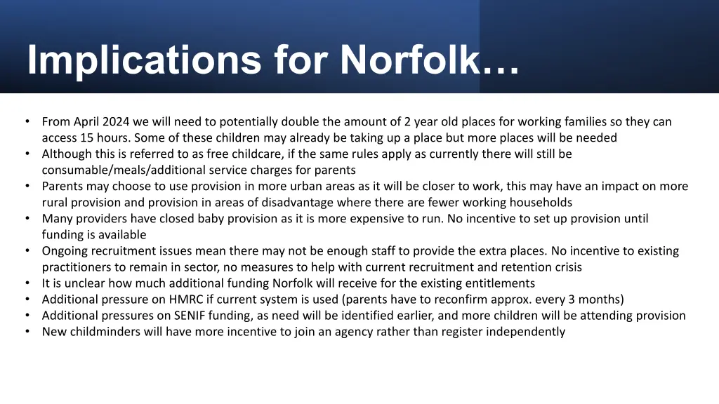 implications for norfolk