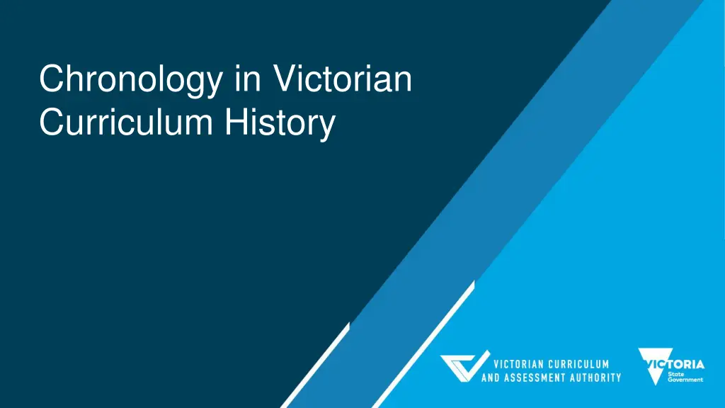 chronology in victorian curriculum history