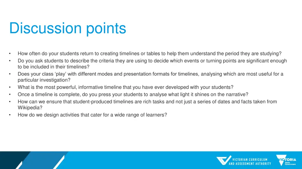 discussion points