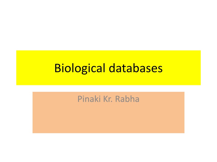 biological databases