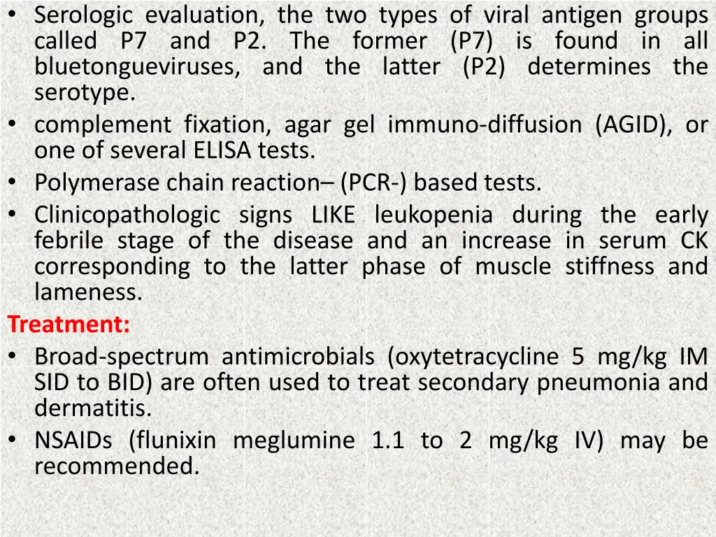 serologic evaluation the two types of viral