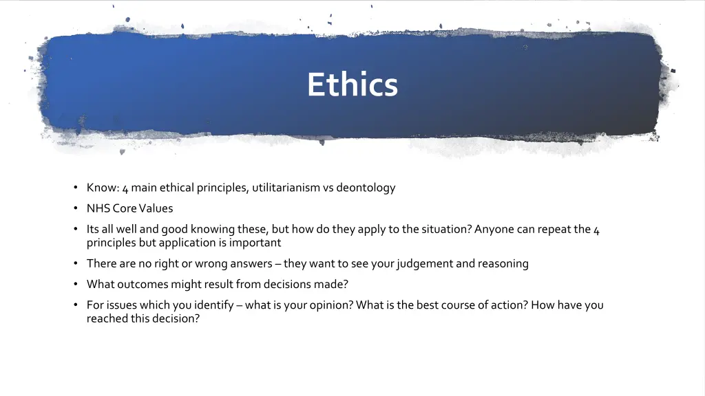 ethics