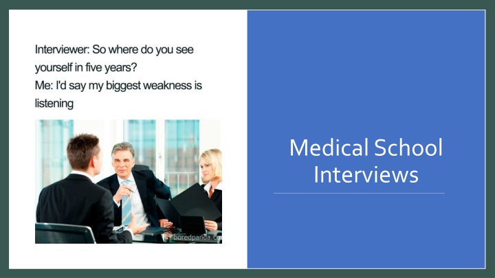 medical school interviews