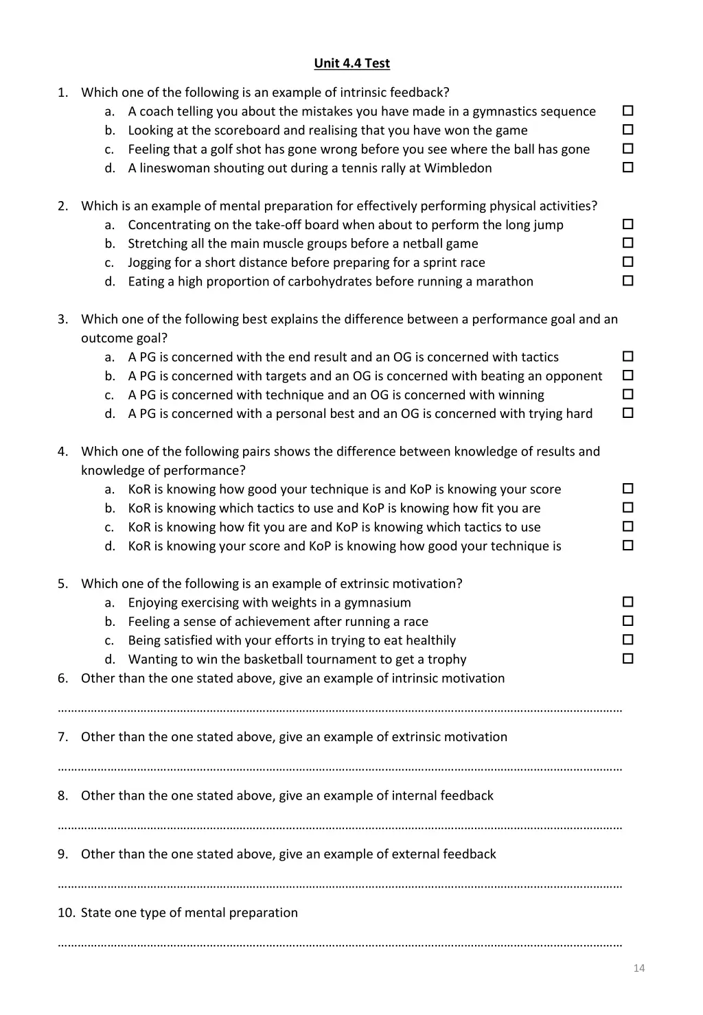 unit 4 4 test