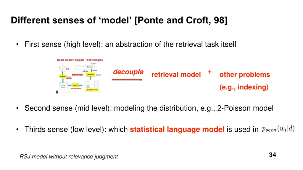 different senses of model ponte and croft 98