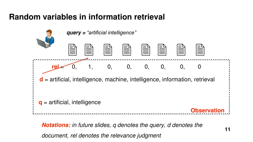 random variables in information retrieval