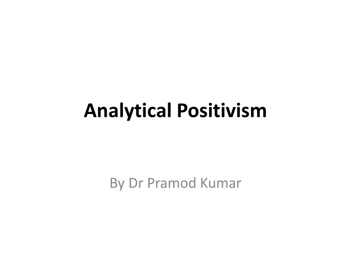 analytical positivism