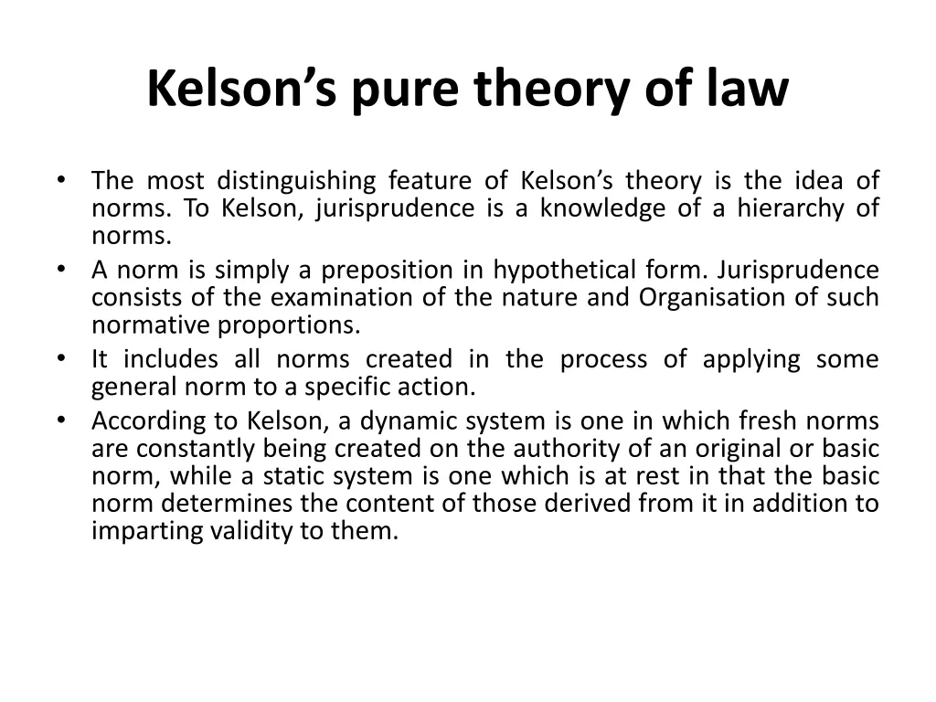 kelson s pure theory of law 3