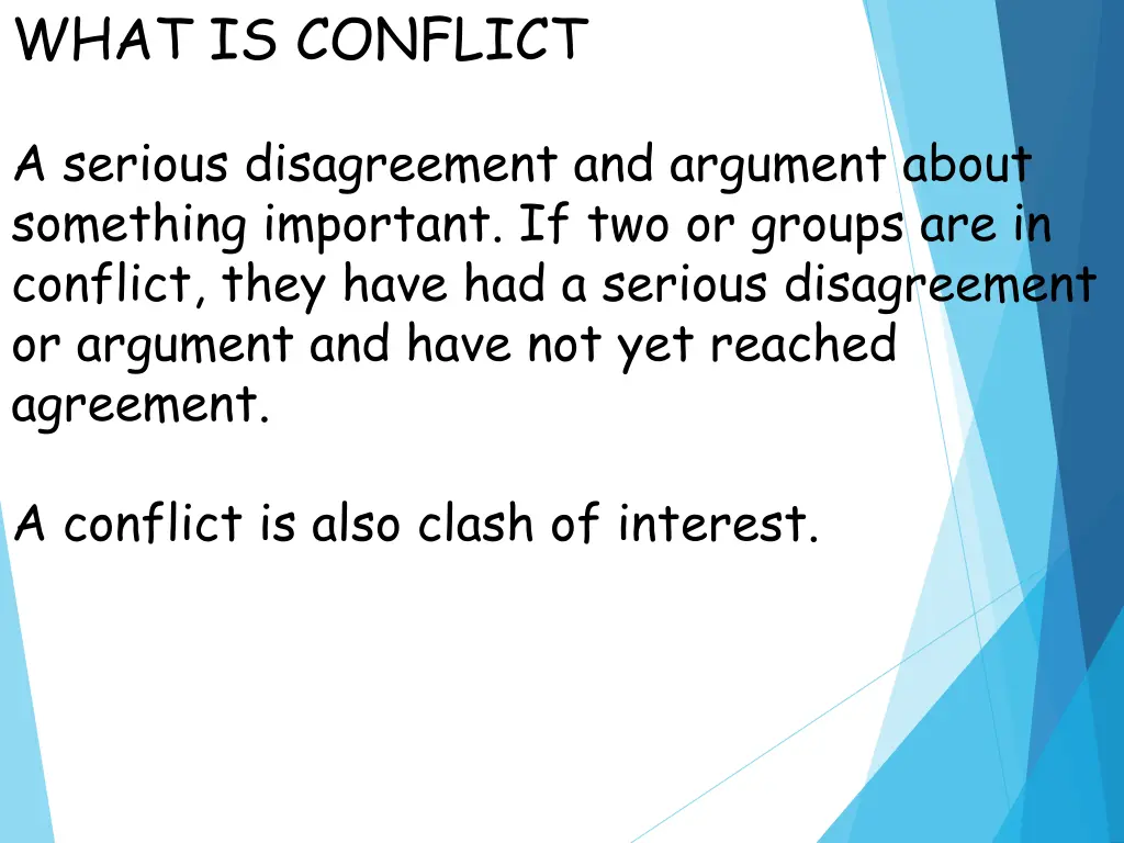 what is conflict