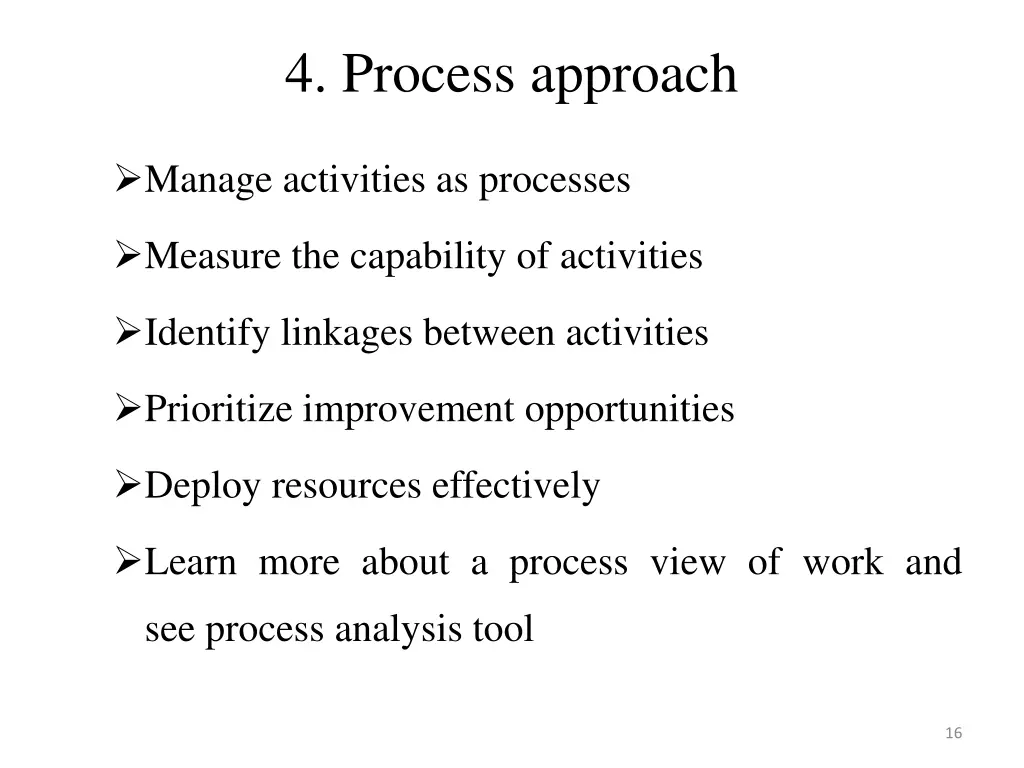 4 process approach