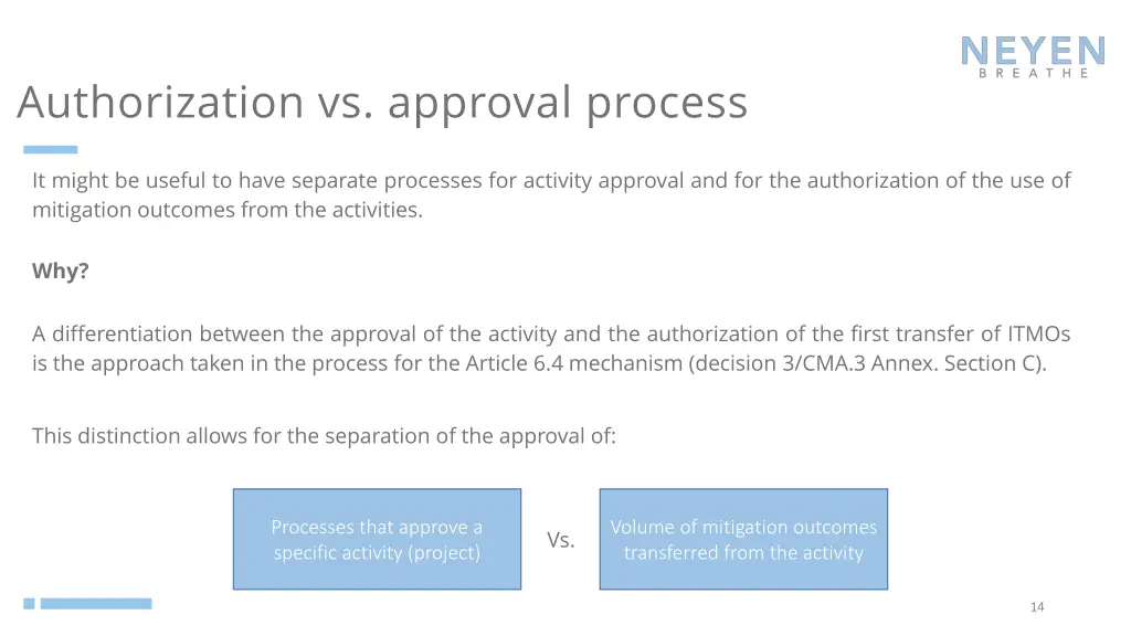 authorization vs approval process