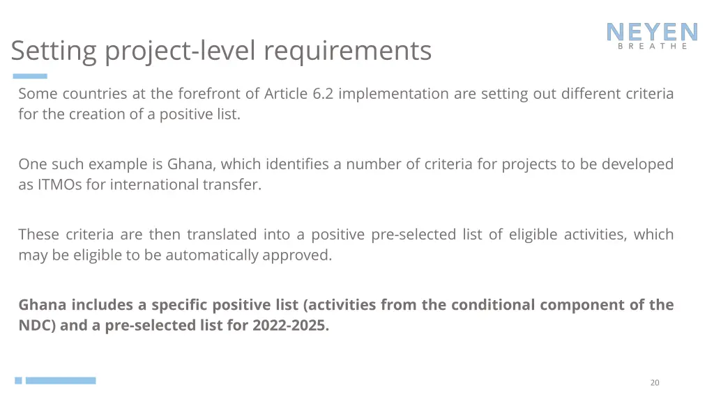 setting project level requirements 3