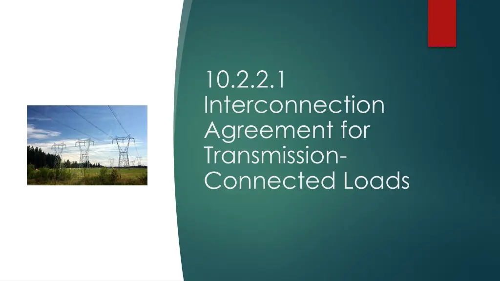 10 2 2 1 interconnection agreement