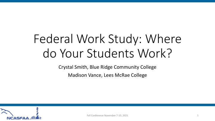 federal work study where do your students work