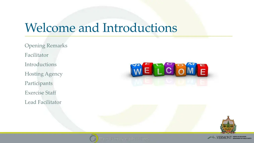 welcome and introductions