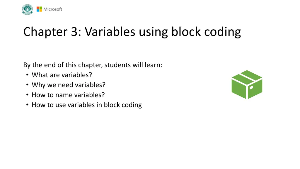 chapter 3 variables using block coding