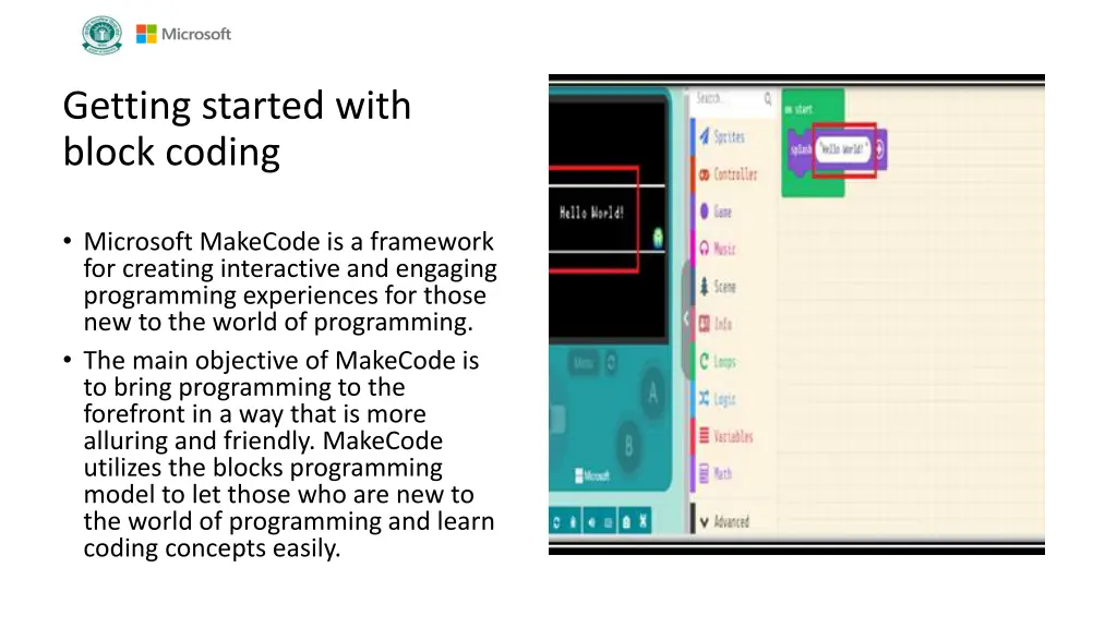 getting started with block coding