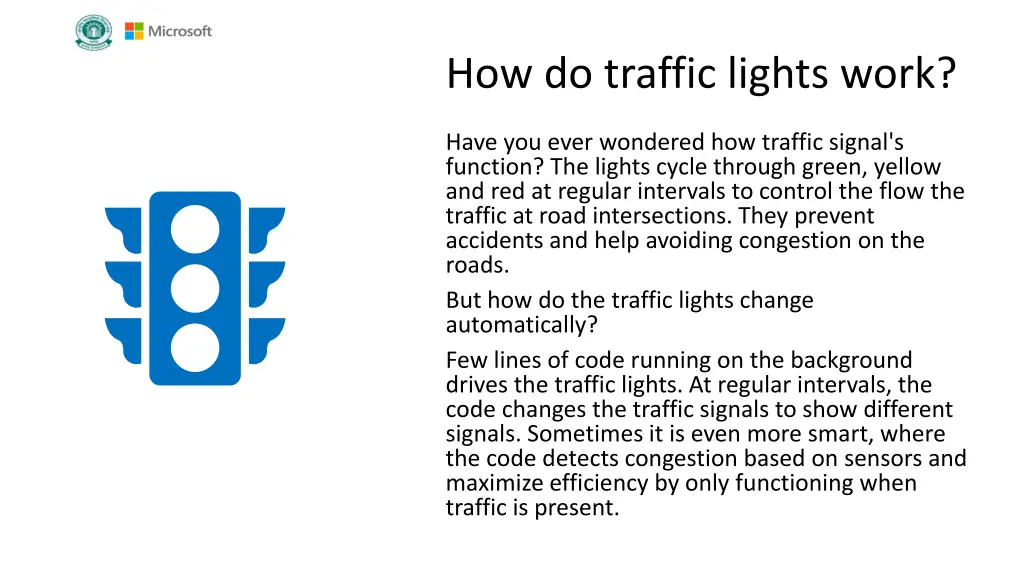 how do traffic lights work